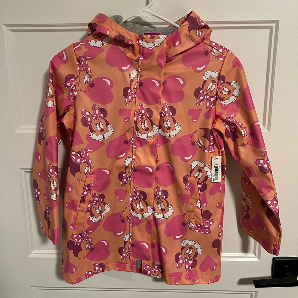 Disney Mini Mouse Rain Jacket with tags by Spotted Zebra, size 8 girls